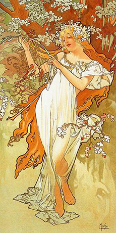 Spring Alphonse Mucha